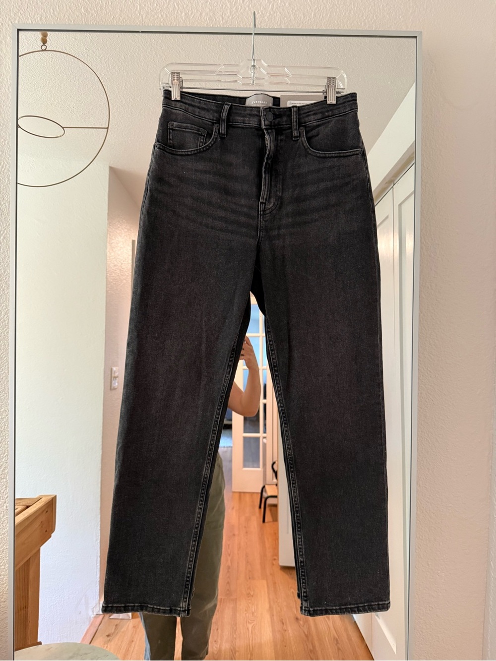 Everlane Black Straight-Leg Jeans